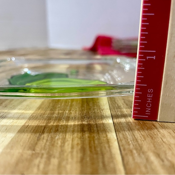 Hazel Atlas 4 Gay Fad Green Plants 5.5” Square Saucer Dessert Plates USA Rare - Picture 7 of 8